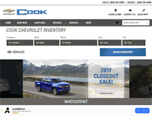 Tablet Screenshot of cookchevy.com